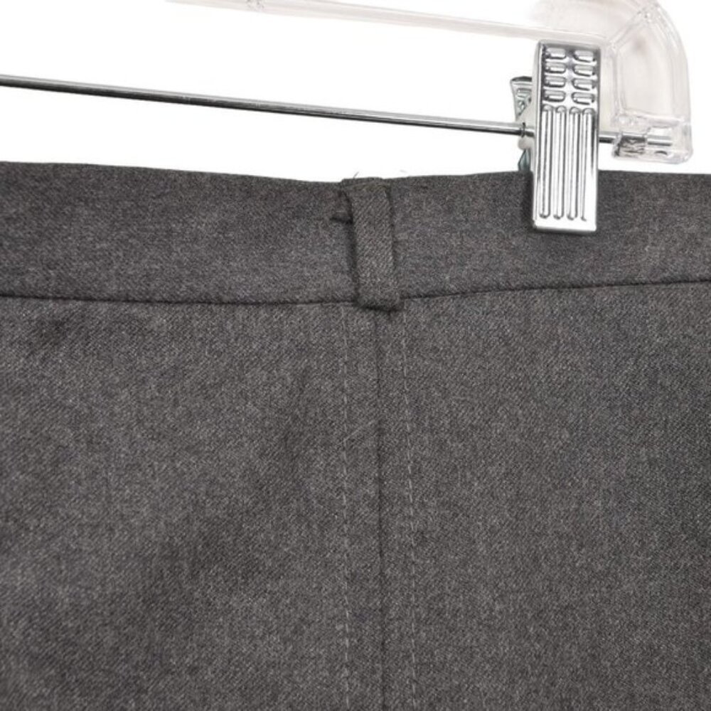 Vintage Allure Wool Grey Midi Skirt Pencil Front Slit Size Medium - Picture 5 of 10